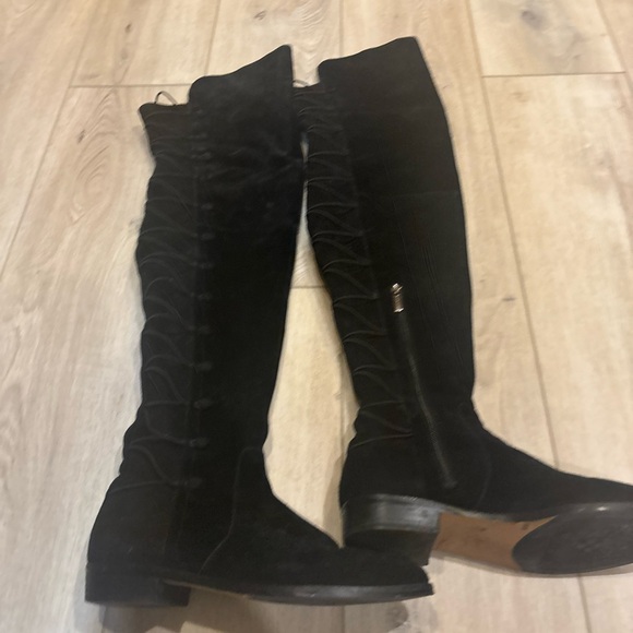 Vince Camuto Coatia Black Suede Over-the-Knee Boots - Picture 10 of 17